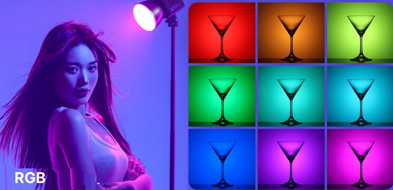 Ulanzi LT024 RGB LED stúdiólámpa 40 W-8