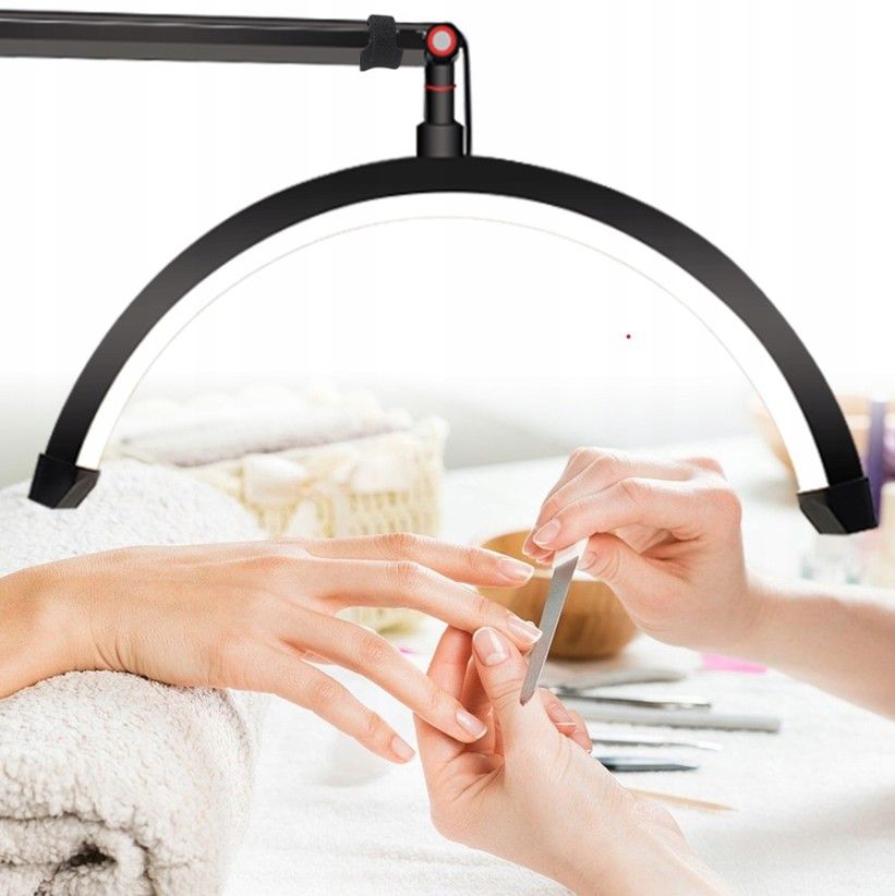 Michael Marinelli GX585R-PRO félhold alakú LED kozmetikai lámpa, fehér-11