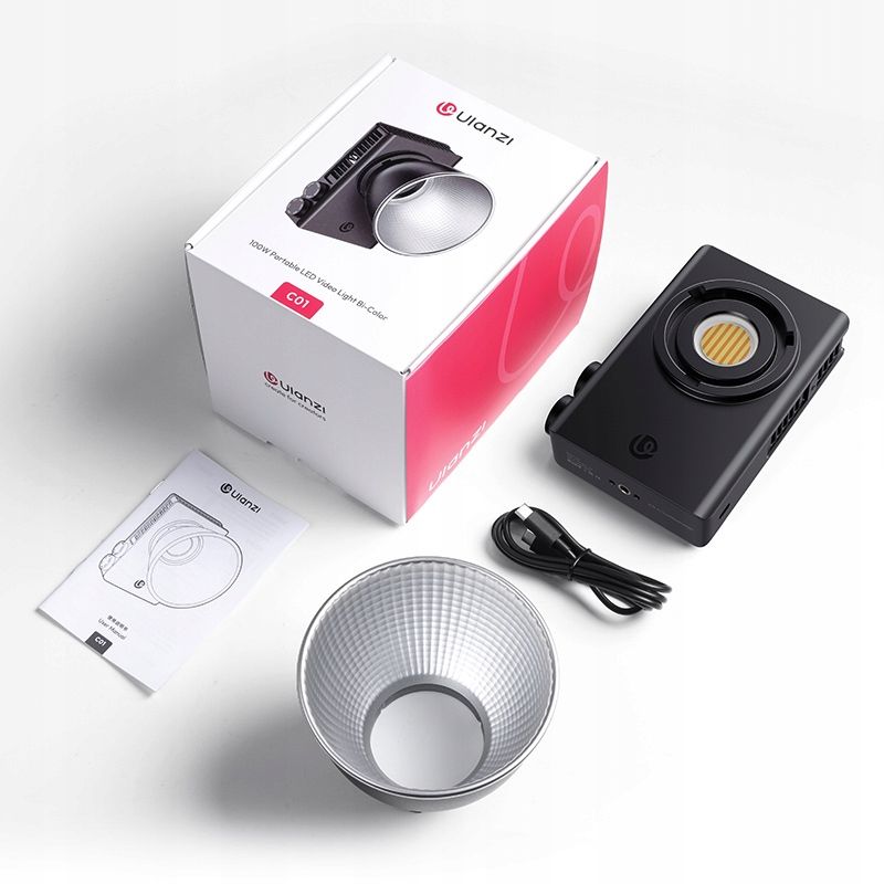 Ulanzi C01 100 W-os két színhőmérsékletű COB LED videólámpa-6