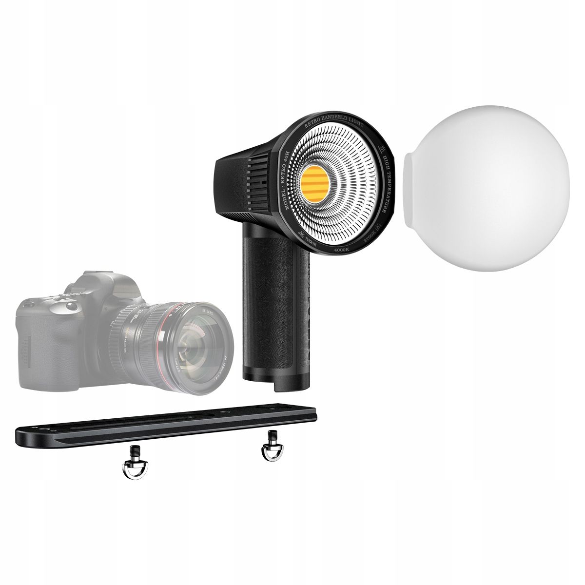 LensGo 40H retro kézi COB LED lámpa, 40 W, 2700–7000 K-10