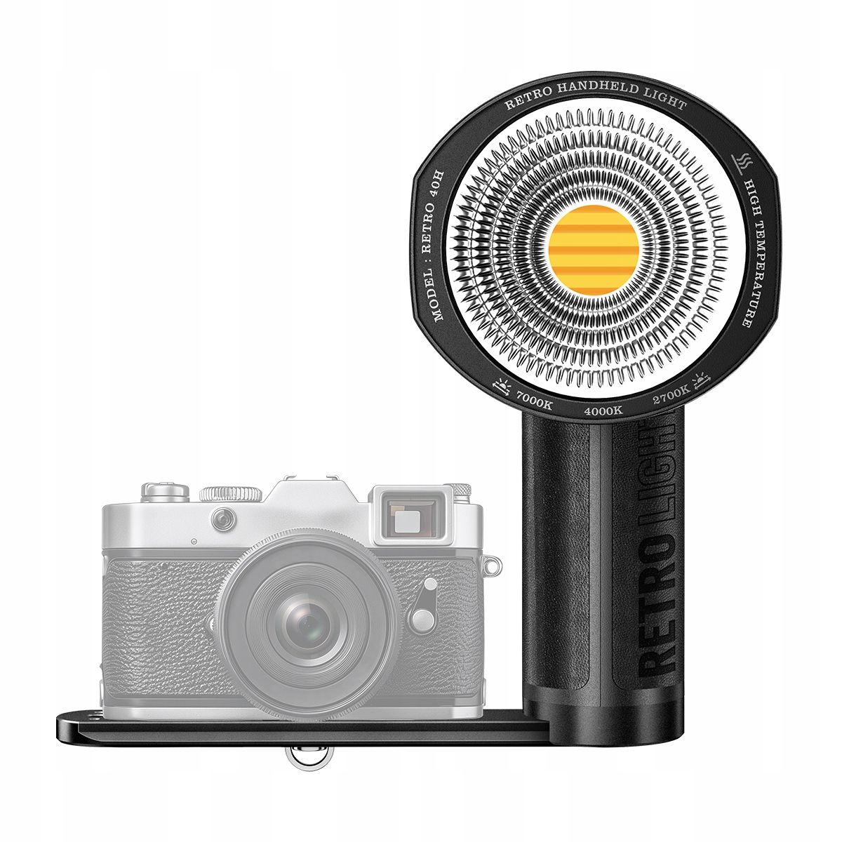 LensGo 40H retro kézi COB LED lámpa, 40 W, 2700–7000 K-3