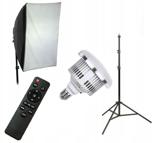 XREC LED803 200 W LED világítási készlet, 50 × 70 cm-es fényformálóval és 230 cm-es állvánnyal-9