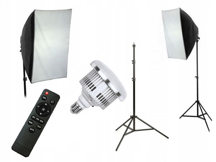 XREC LED803 200 W LED világítási készlet, 50 × 70 cm-es fényformálóval és 230 cm-es állvánnyal-8
