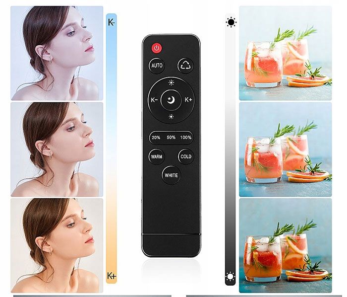 XREC LED803 200 W LED világítási készlet, 50 × 70 cm-es fényformálóval és 230 cm-es állvánnyal-4