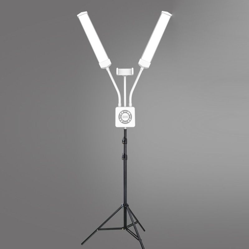 Podwójna Giętka Lampa Led Kosmetyczna Fotograficzna Video 40w + Pilot / M46 / Biały-9