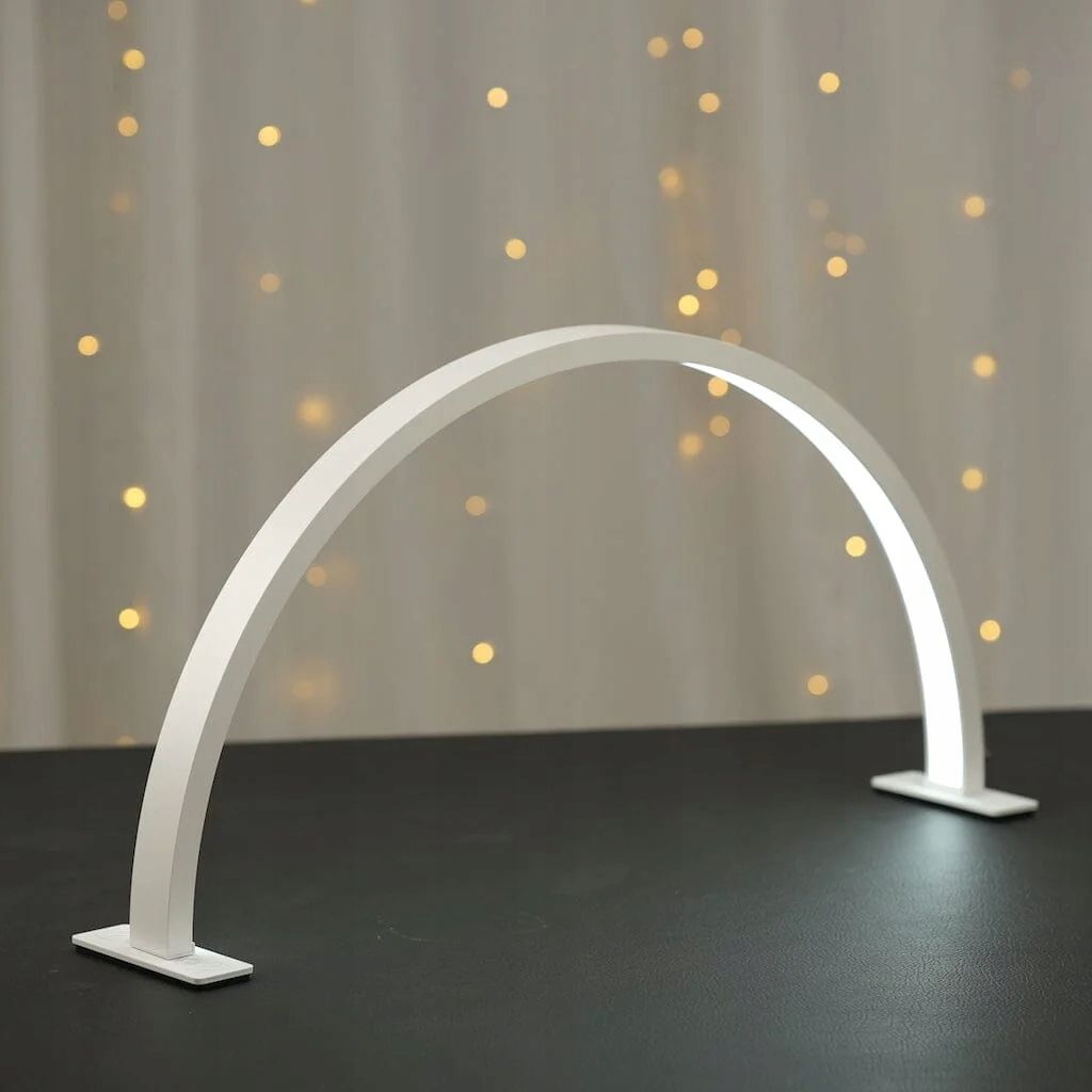 Michael Marinelli N280 50 W-os félhold alakú LED kozmetikai asztali lámpa, fehér-4