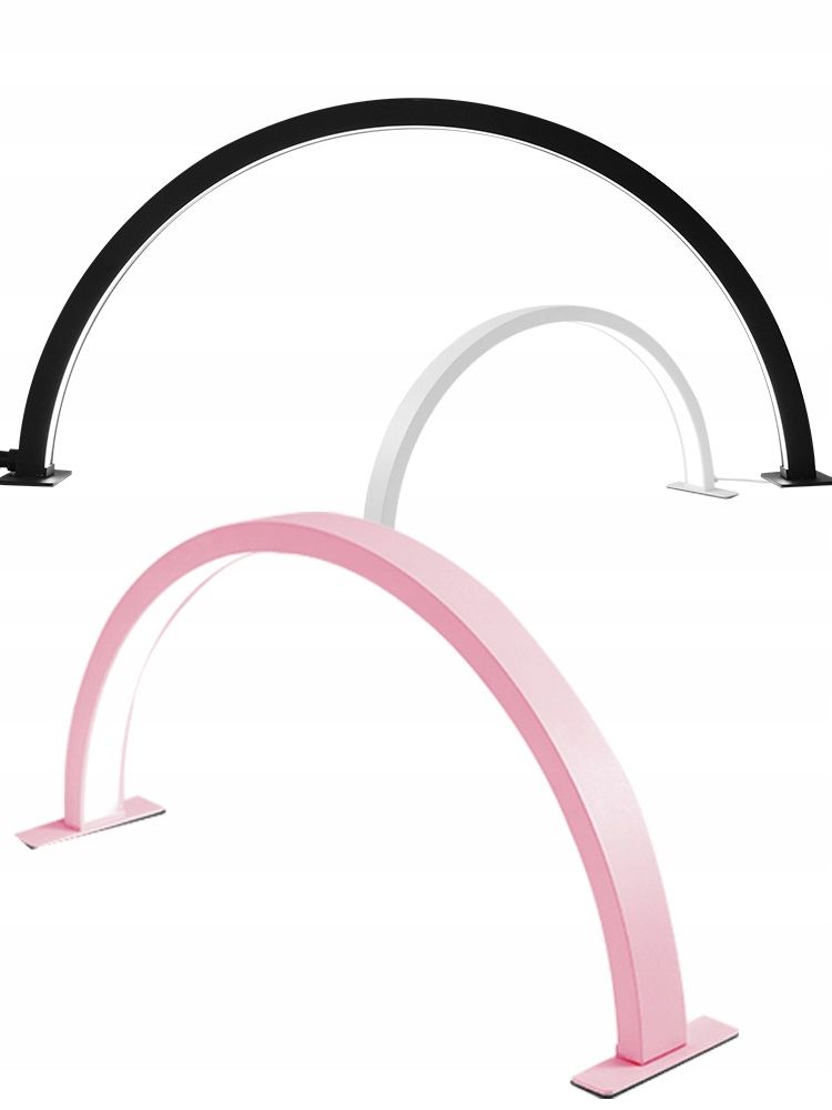 Michael Marinelli N280 50 W-os félhold alakú LED kozmetikai asztali lámpa, fehér-1
