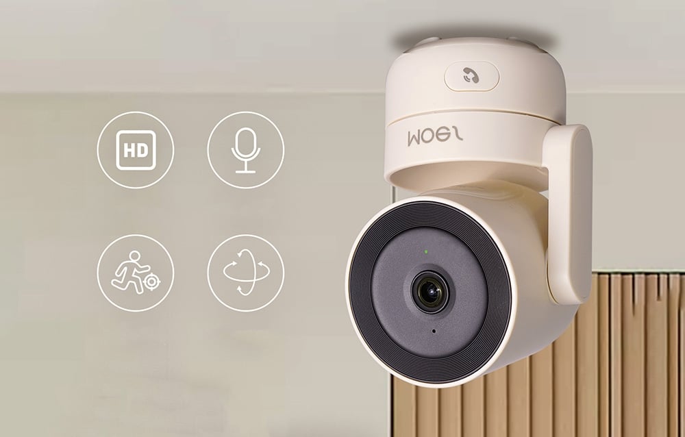 MOES WCM-P52P beltéri Wi-Fi 6 IP-kamera PTZ funkcióval, 4 MP-4