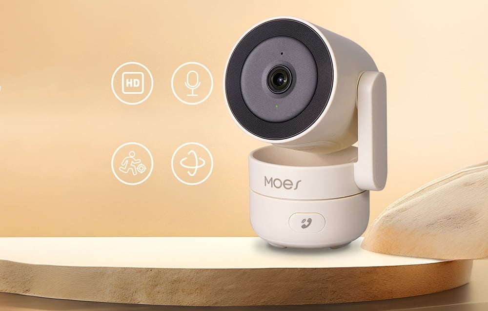 MOES WCM-P52P beltéri Wi-Fi 6 IP-kamera PTZ funkcióval, 4 MP-1