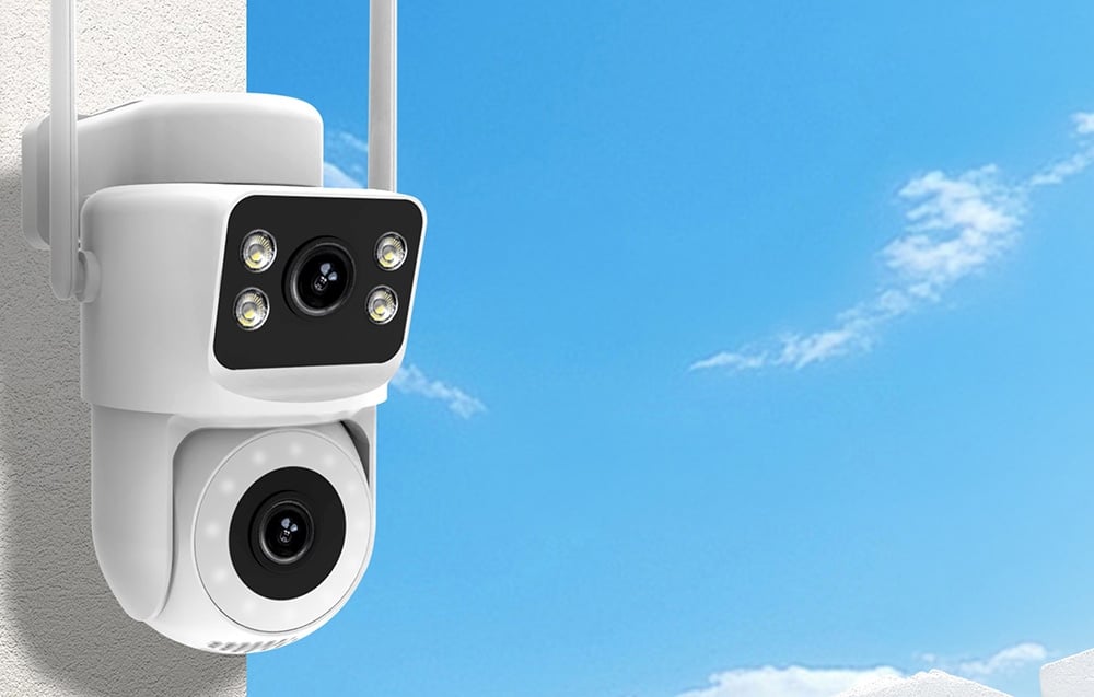MOES WCM-Q29 Wi-Fi 8 MP-es kettős objektíves IP-kamera-1