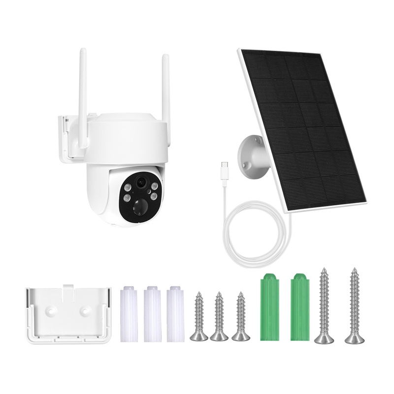 MOES WCM-J10-S kültéri Wi-Fi IP-kamera 4 MP napelemmel-1