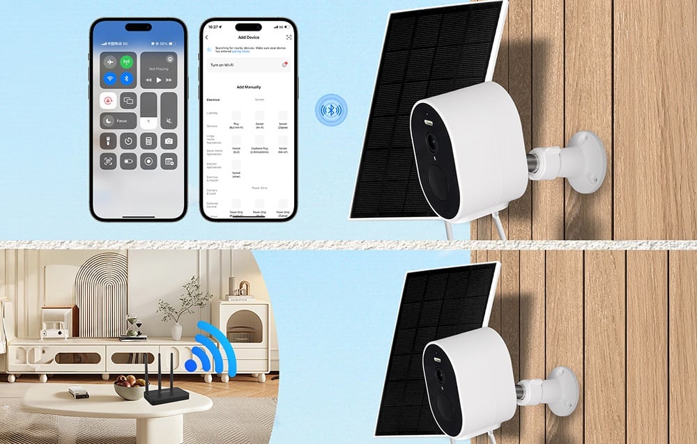 MOES WCM-S24-S okos Wi-Fi IP-kamera 4 MP-3