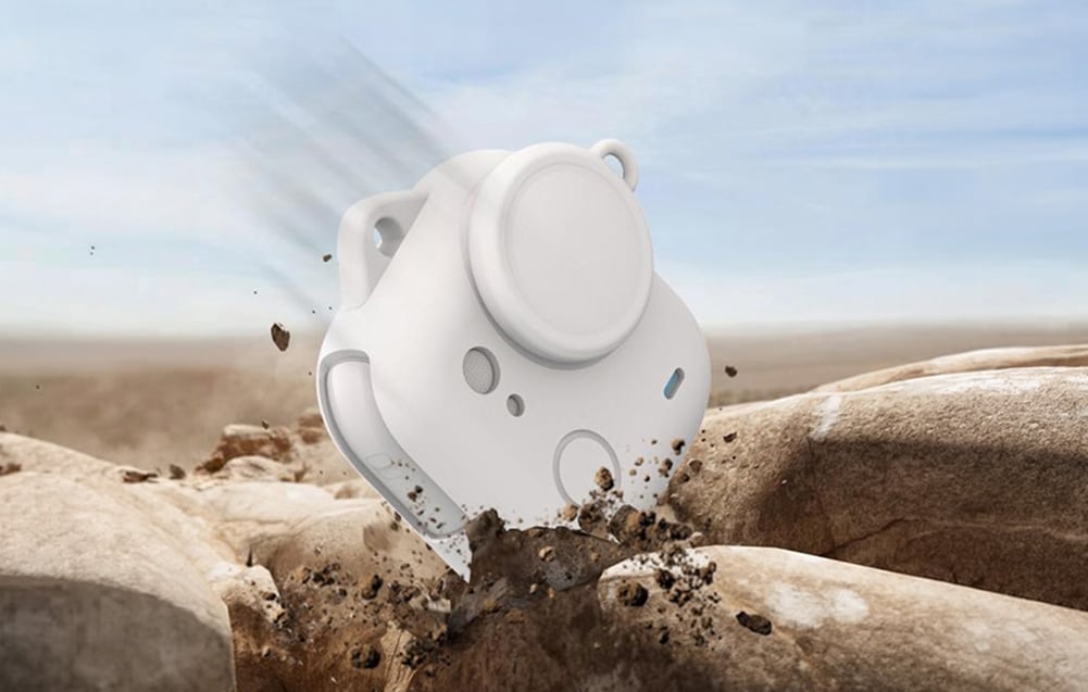 Puluz PU786W szilikon védőtok Insta360 GO Ultra kamerához, fehér-3