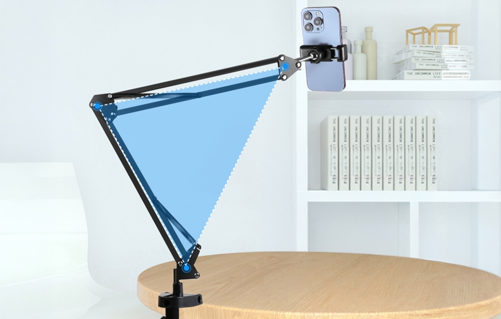 PULUZ PU650B csuklós asztali telefontartó kar fekete-2