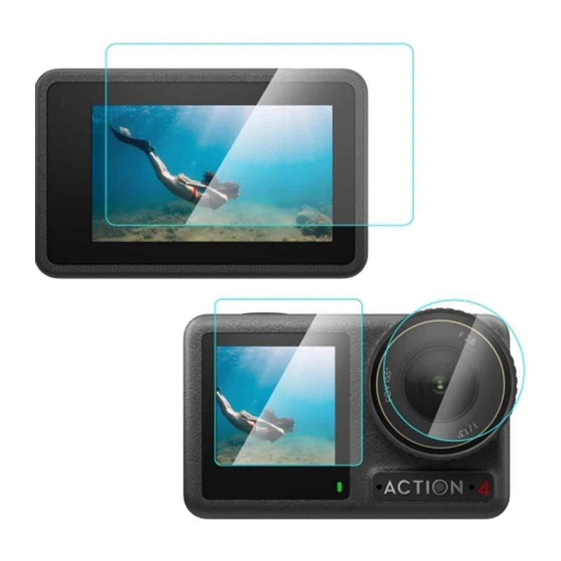 Tempered glass Puluz for DJI Osmo Action 4 (transparent)-0