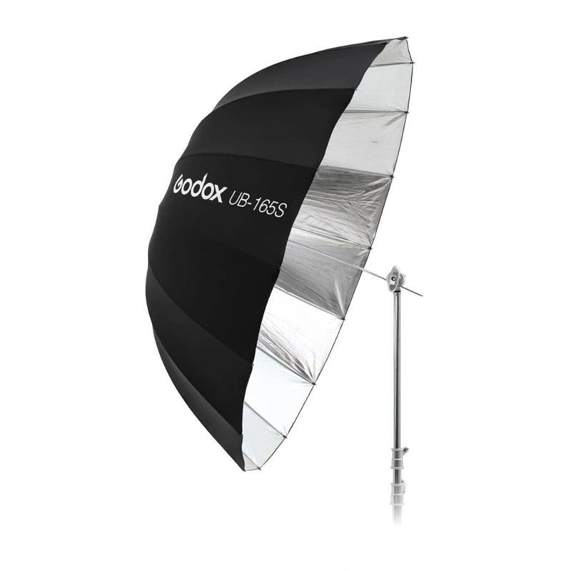 Godox UB-165S parabolikus fényvisszaverő esernyő, fekete, 165 cm-0