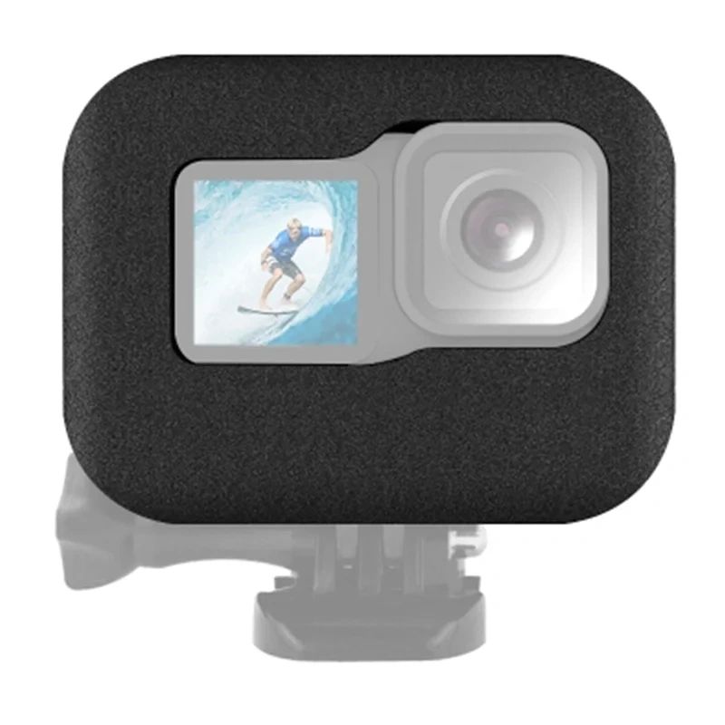 PULUZ PU520B habtok szélvédővel GoPro HERO12/11/10/9 Black kamerához, fekete-1