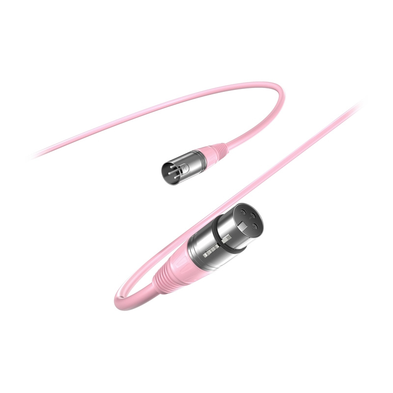 Fifine L9C XLR kábel, 180 cm, rózsaszín-1