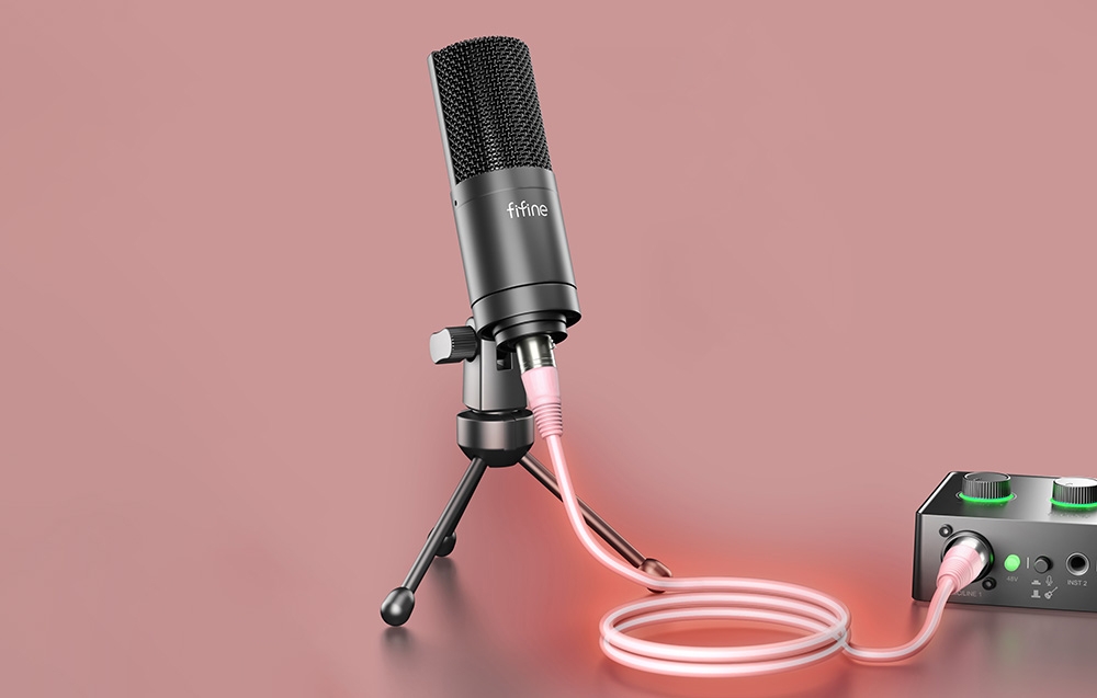 Fifine L9C XLR kábel, 180 cm, rózsaszín-4