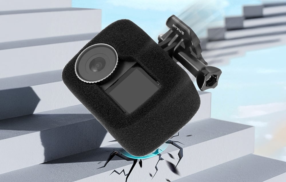 Puluz PU987B szélzajcsökkentő habtok DJI Osmo Action 5 Pro/4/3 kamerához, fekete-3