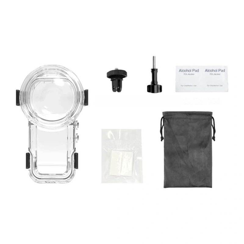 Case Puluz Quick Release 60m Waterproof Diving Case for Insta360 X5 (transparent)-1