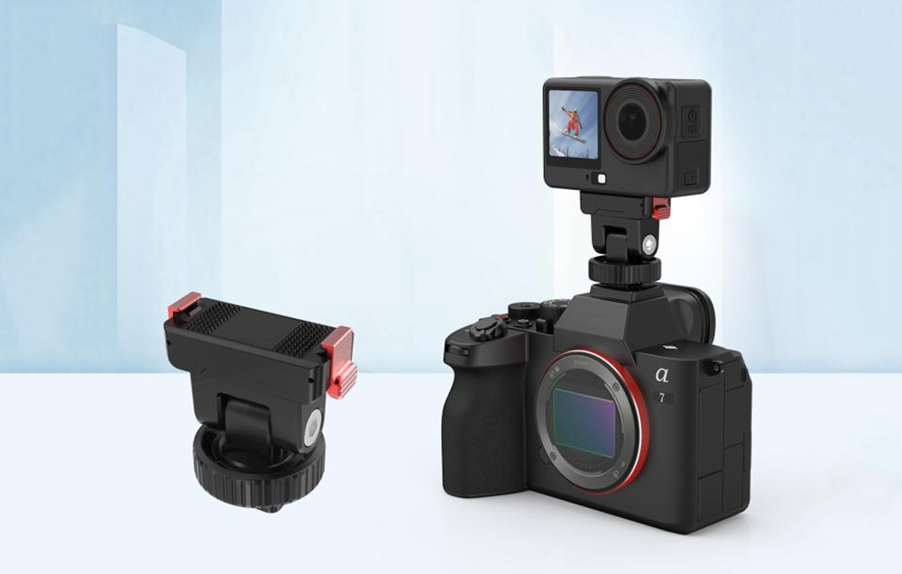 Puluz PU1071B multifunkciós gyorskioldó adapter DJI Osmo Action 6 és Osmo Nano kamerákhoz-5