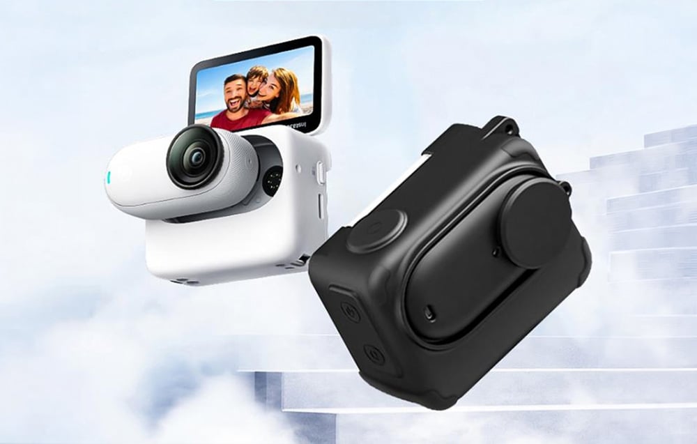Puluz PU772B szilikon tok Insta360 GO 3S kamerához, fekete-1
