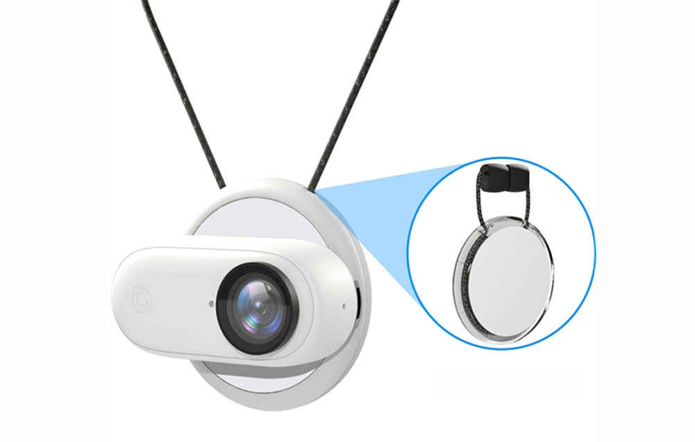 Puluz PU889W mágneses nyakpánt Insta360 GO 3/GO 3S kamerához, fehér-5