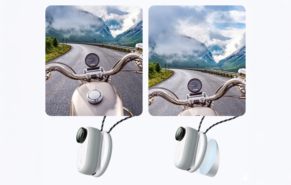 Puluz PU889W mágneses nyakpánt Insta360 GO 3/GO 3S kamerához, fehér-4