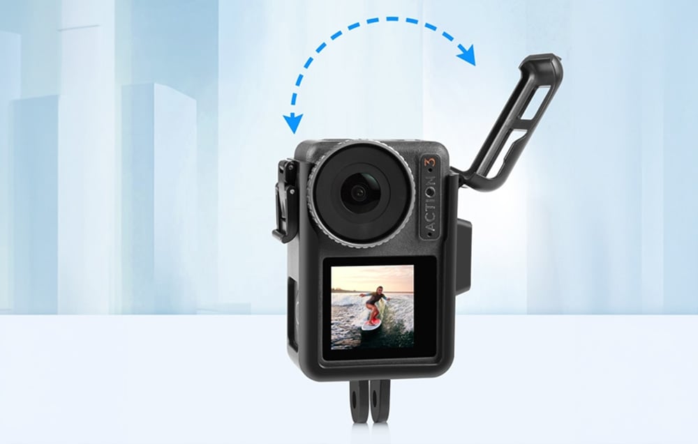 Puluz PU883B védőkeret DJI Osmo Action 5 Pro/4/3 kamerához, fekete-1