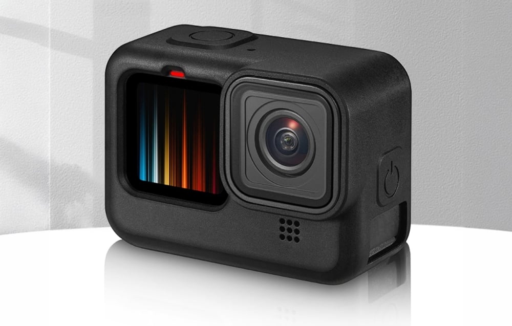 PULUZ PU518B szilikon védőtok GoPro HERO12/11/10/9 Black kamerához, fekete-2