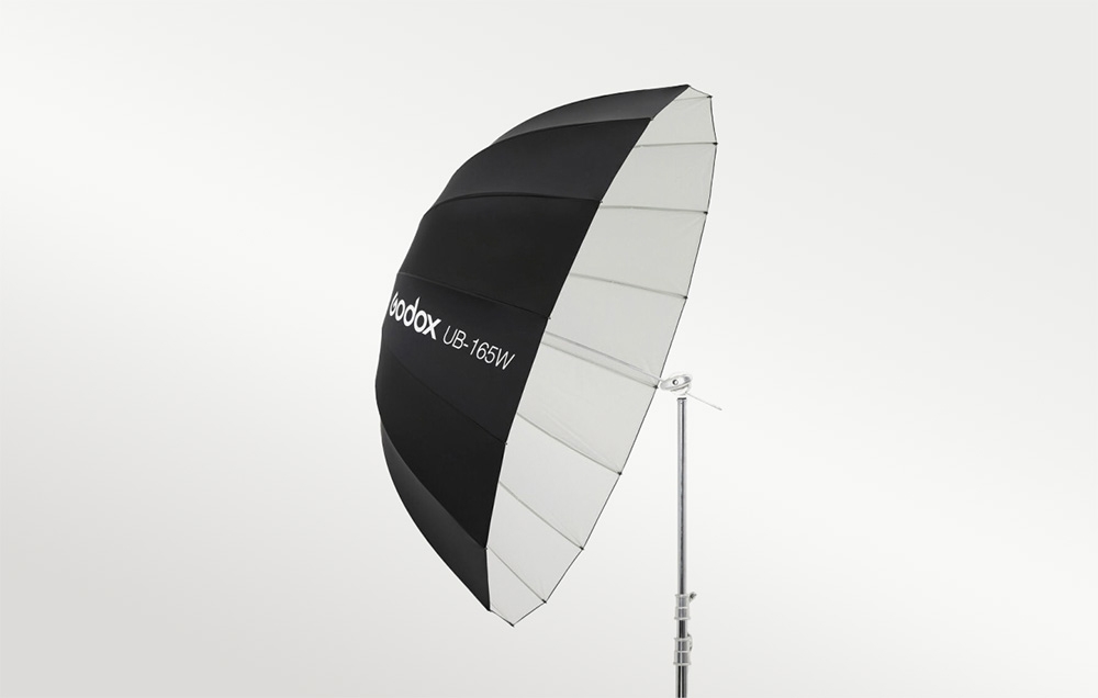 Godox UB-165W fehér parabolikus fényvisszaverő esernyő-3