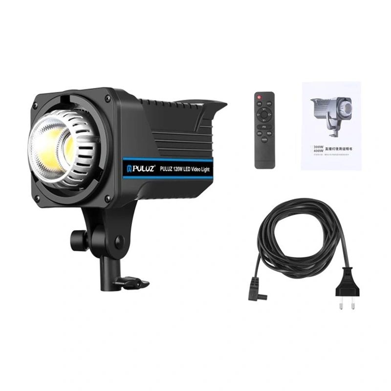 Puluz 120 W-os LED stúdiólámpa állítható színhőmérséklettel és távirányítóval, EU csatlakozóval-2