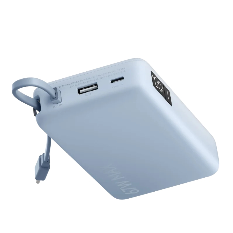 Powerbank Xiaomi, 20000mAh, 67W, QC + PD, Ice Blue BHR08O8GL -2