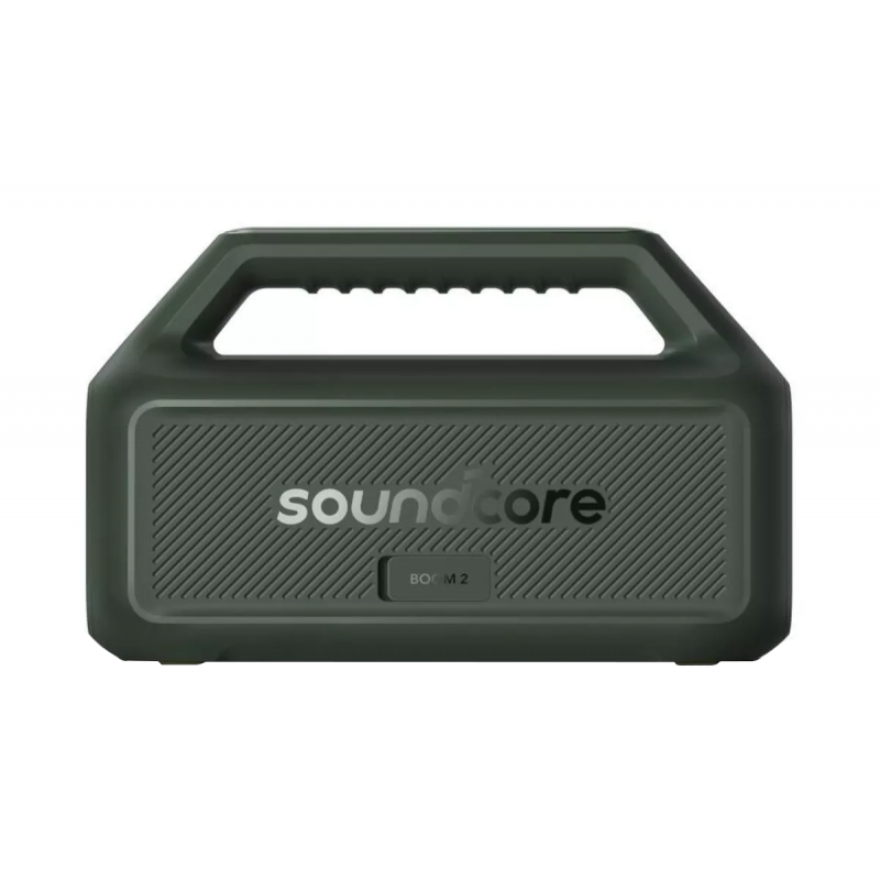 Anker SoundCore Boom 2 új verzió vezeték nélküli hangszóró, 80 W, valódi vezeték nélküli sztereó, színváltós fény, vízálló, zöld A3138062-2