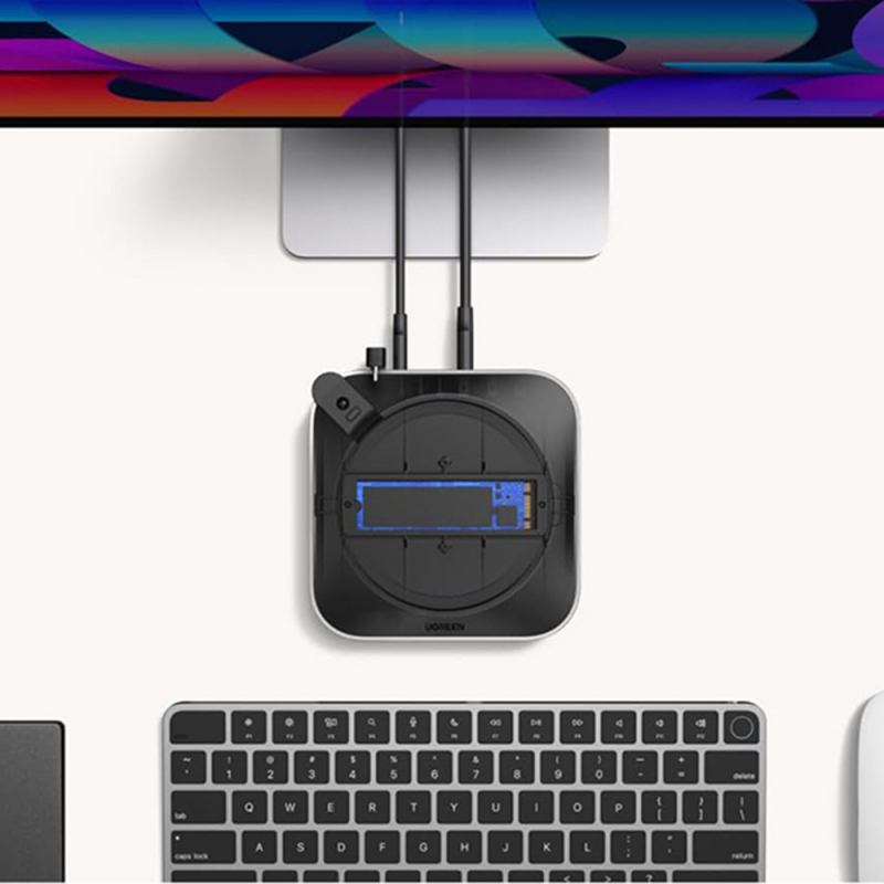 Apple Mac Mini M4 / Pro Szürke UGREEN CM841A (95094) 10 az 1-ben multifunkcionális hub-2