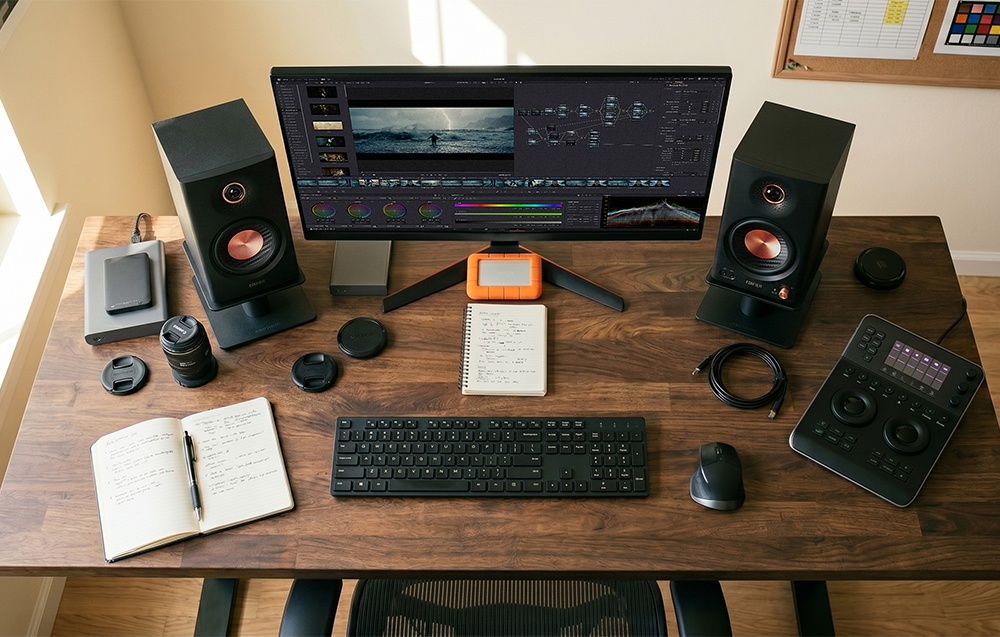 EDIFIER MR 4.5 aktív stúdiómonitor hangszórópár fekete-3