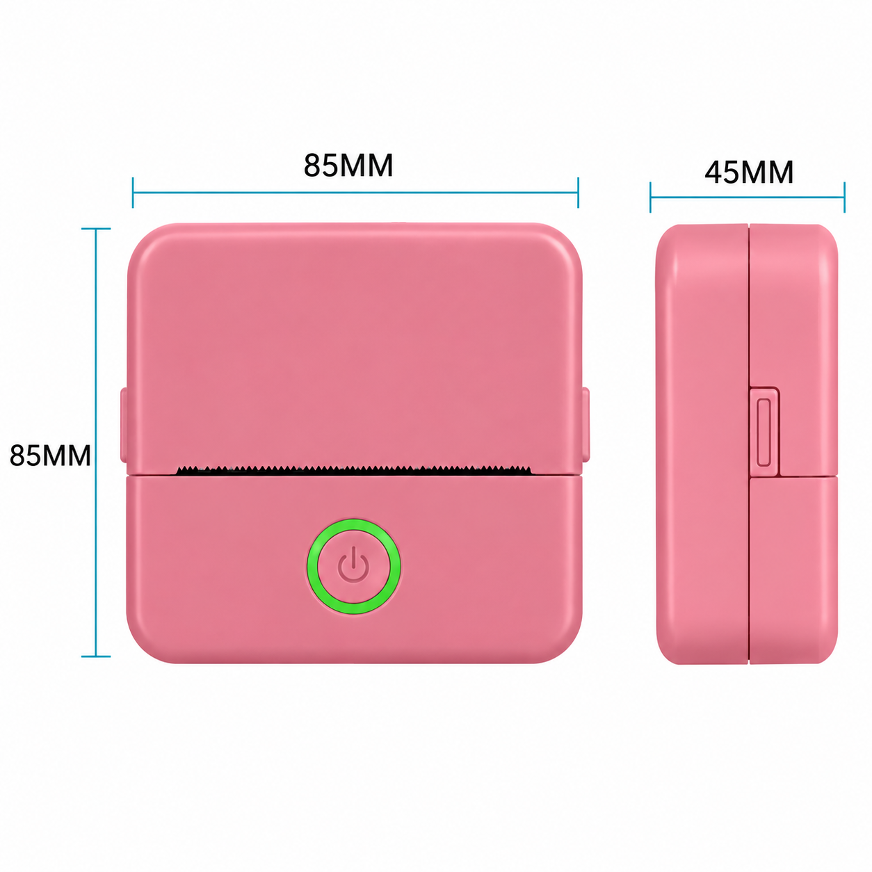 Mini hőnyomtató bluetooth DT1-0 / X6 mini RÓZSASZÍN, e-nyugta kompatibilis (iOS/Android)-4