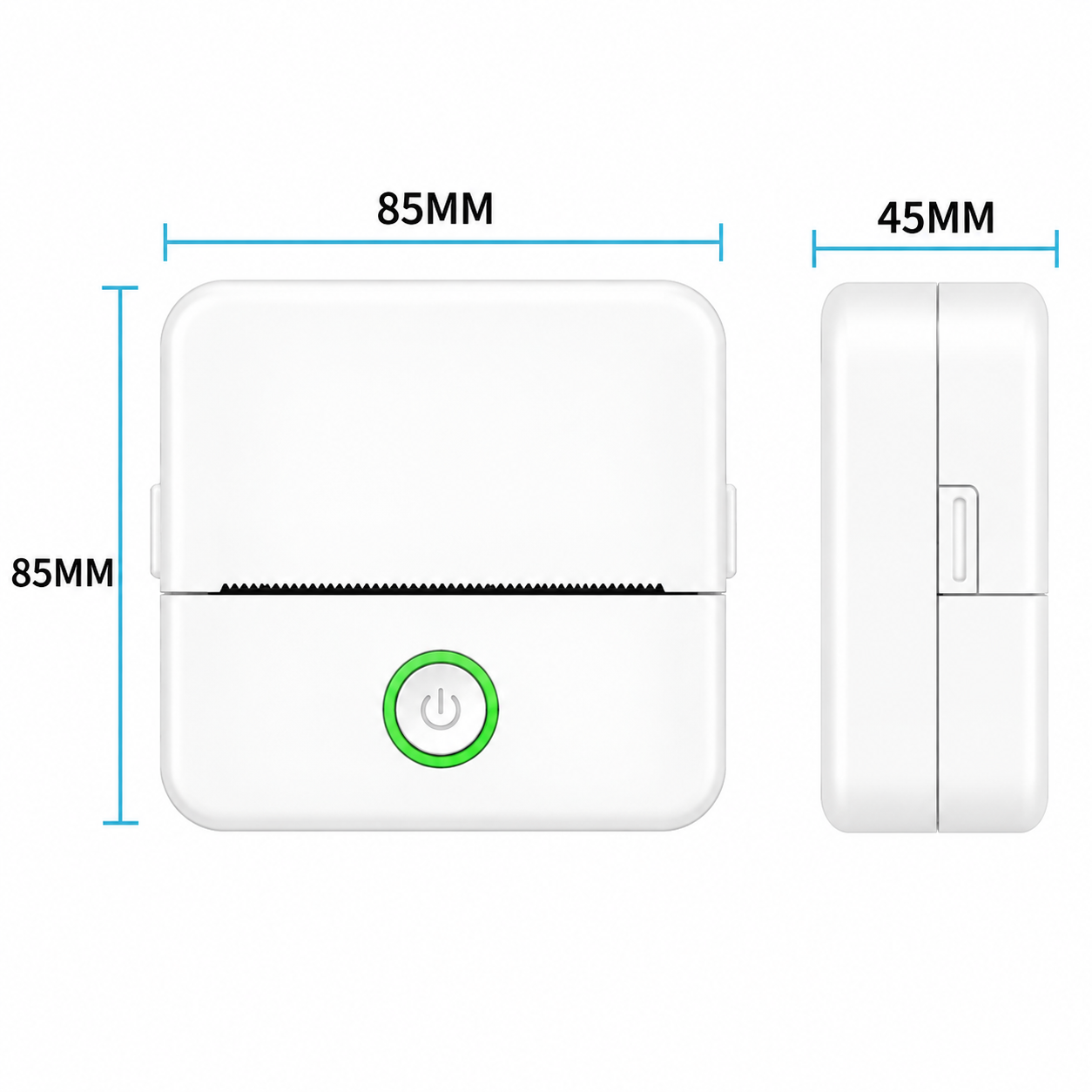 Mini hőnyomtató bluetooth DT1-0 / X6 mini fehér, e-nyugta kompatibilis (iOS/Android)-5