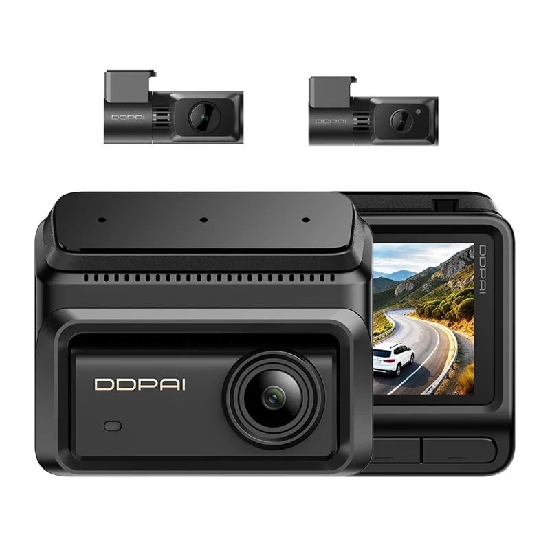 DDPAI Z90T 3 csatornás fedélzeti kamera (4K, GPS, Wi-Fi 6, 3 hüvelykes kijelző)-1