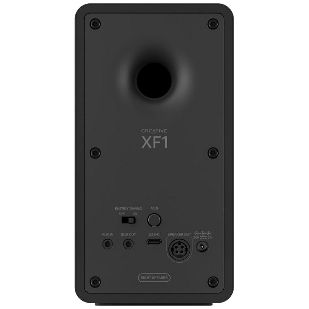 Creative XF1 2.0 asztali hangszóró, Bluetooth 6.0, fekete-6
