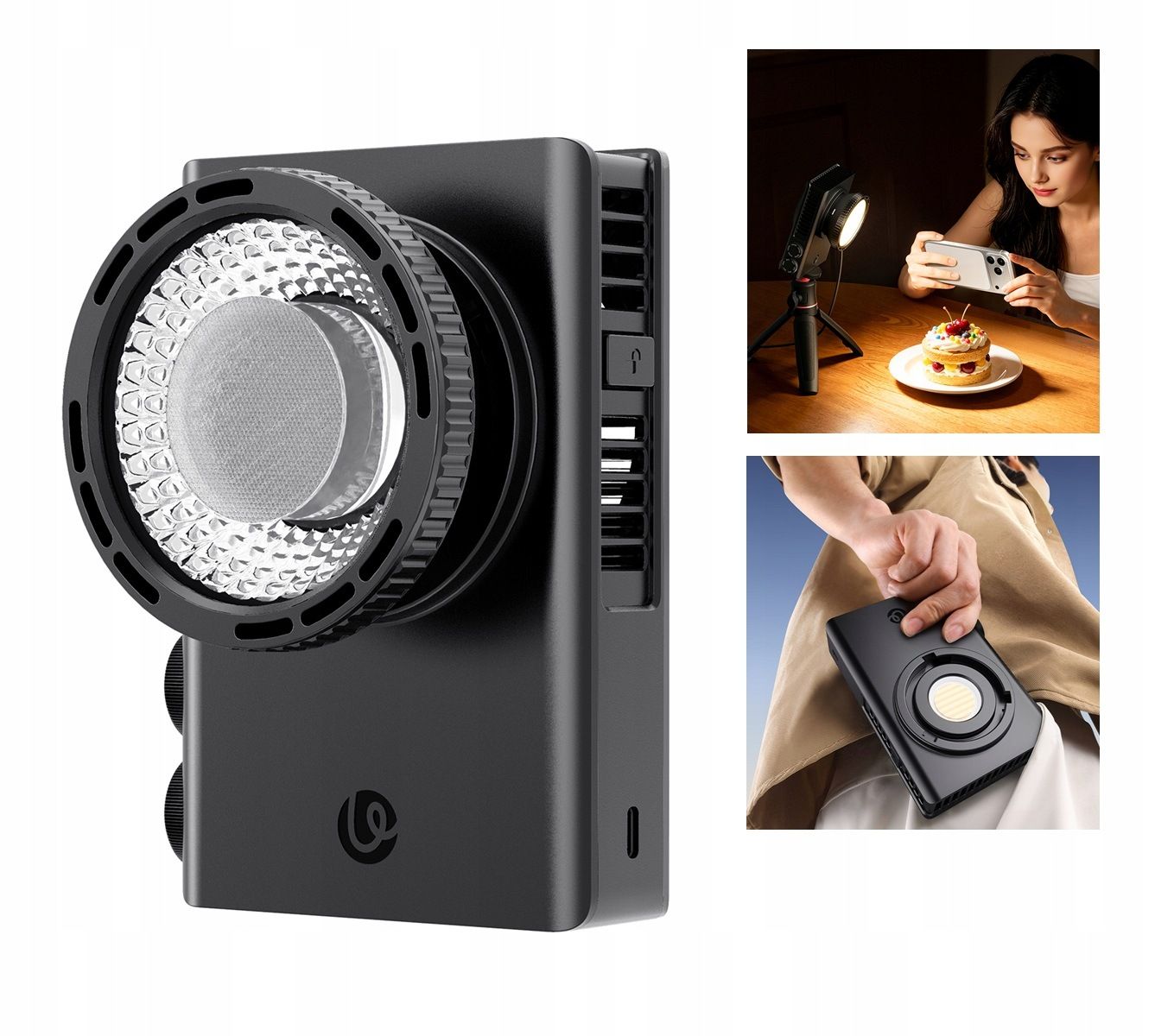 Ulanzi C01 COB LED videólámpa, 100W, Bi-Color, 2700-6500K, Mini Bowens, USB-C-13