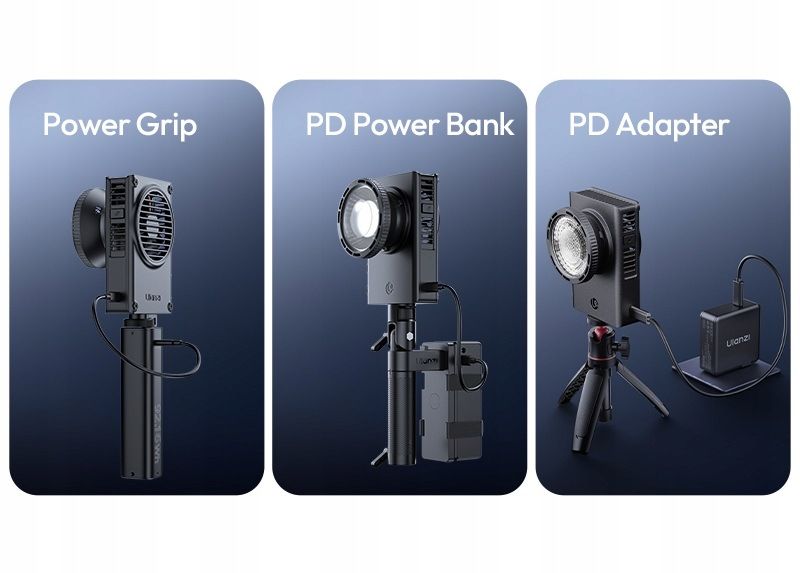 Ulanzi C01 COB LED videólámpa, 100W, Bi-Color, 2700-6500K, Mini Bowens, USB-C-6
