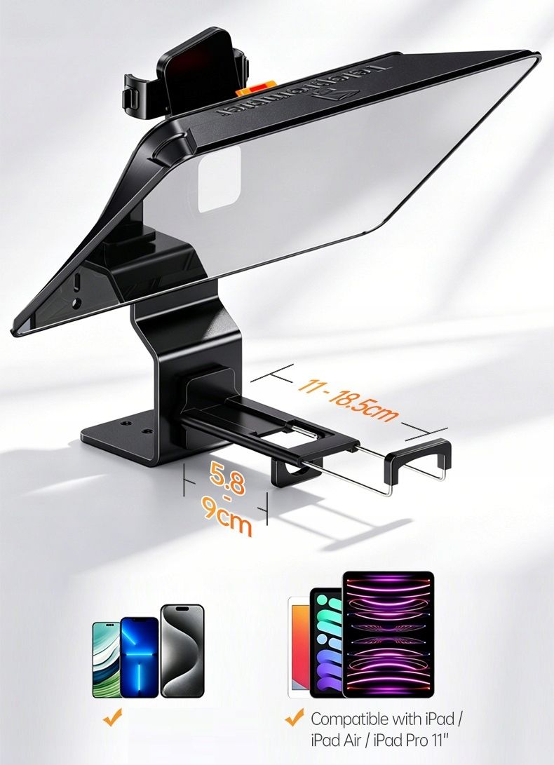 LensGo TC12P teleprompter telefonokhoz és táblagépekhez 12,9