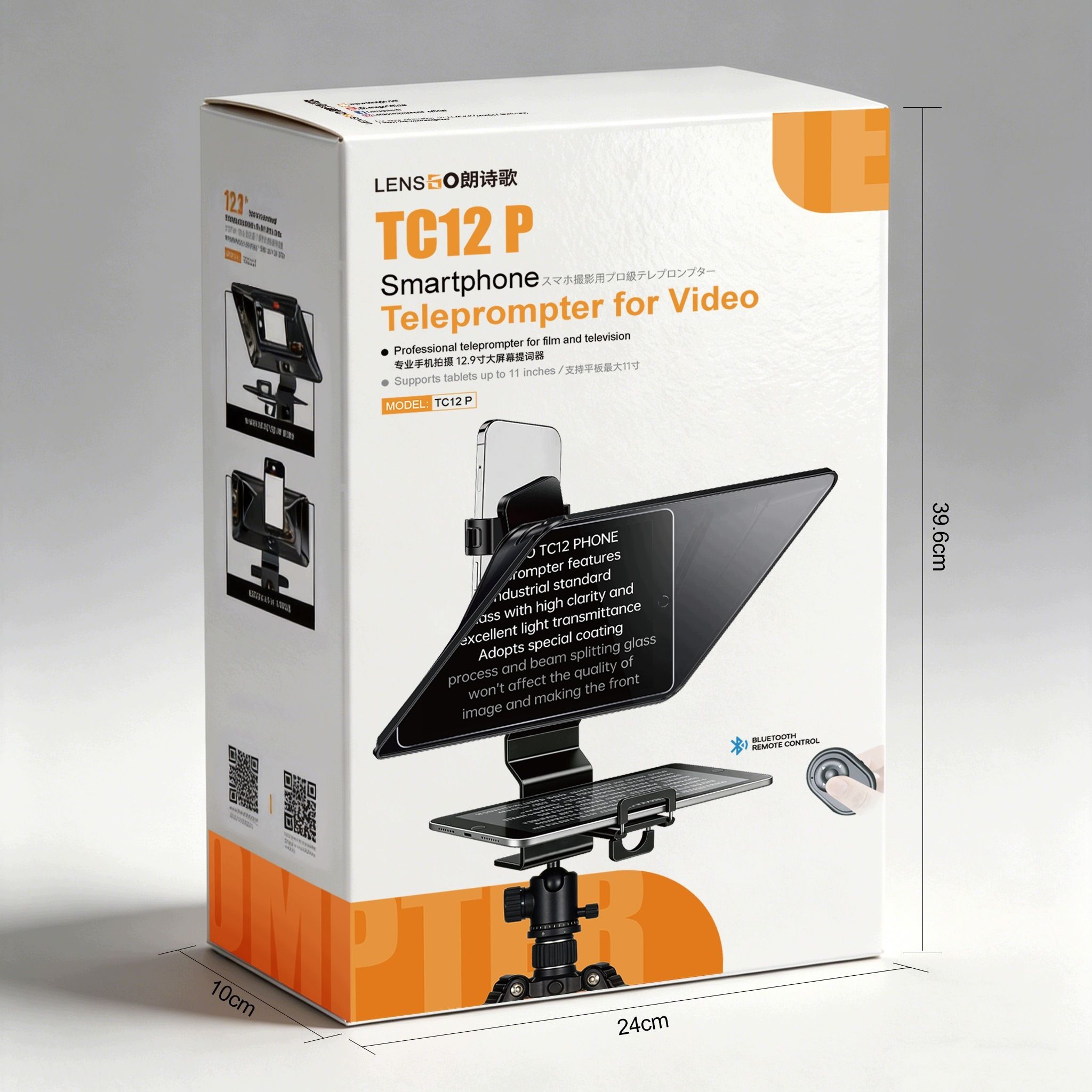 LensGo TC12P teleprompter telefonokhoz és táblagépekhez 12,9