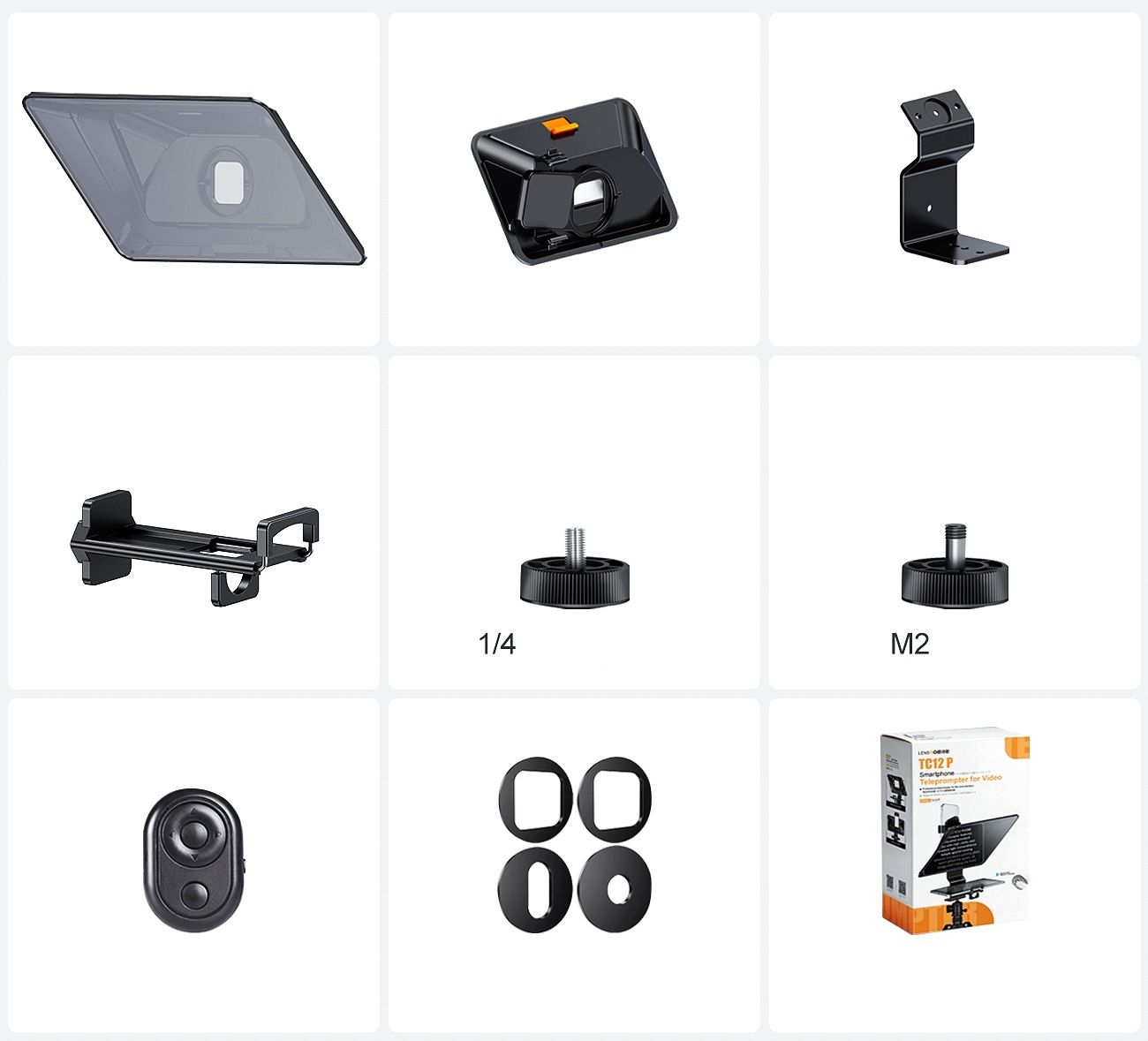 LensGo TC12P teleprompter telefonokhoz és táblagépekhez 12,9