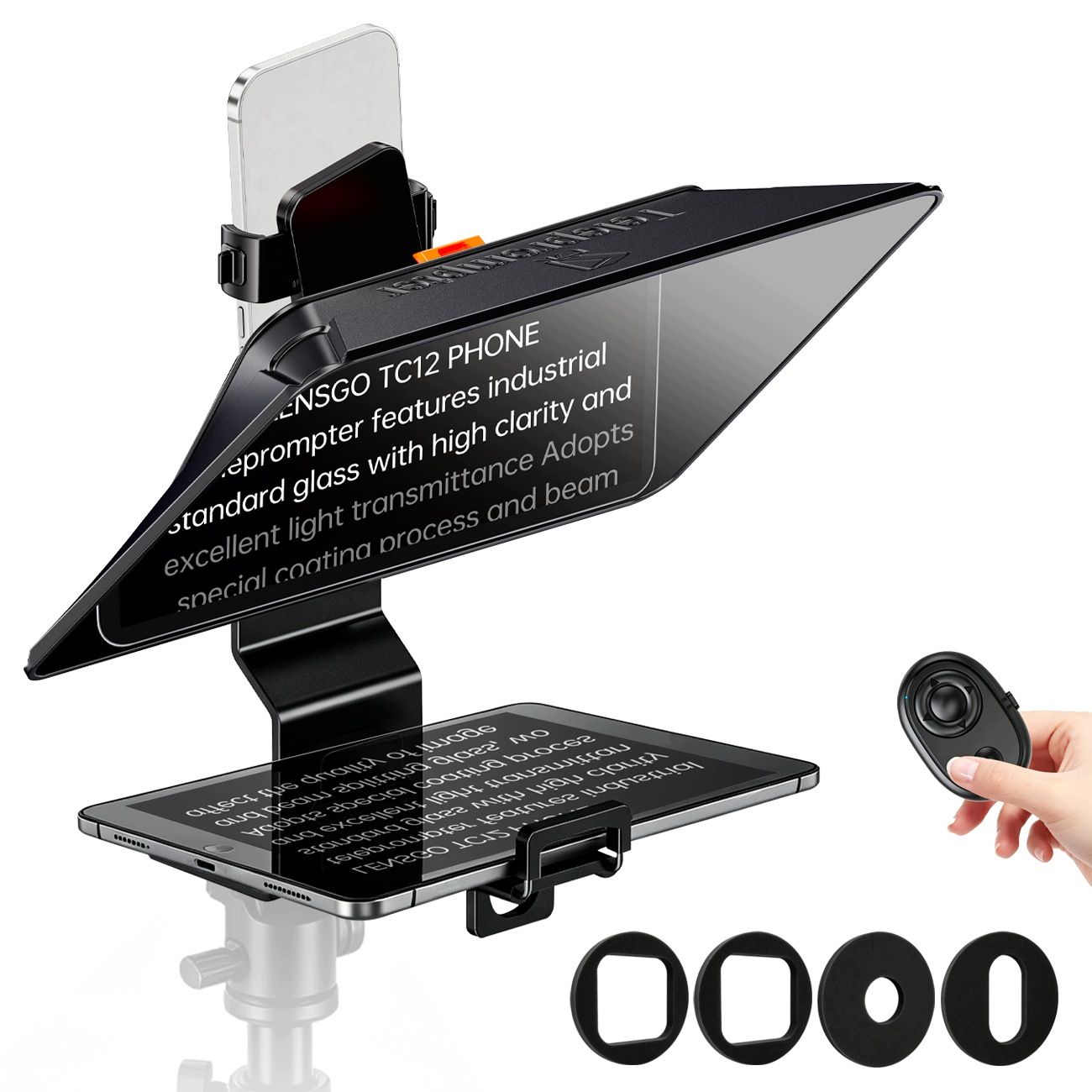 LensGo TC12P teleprompter telefonokhoz és táblagépekhez 12,9