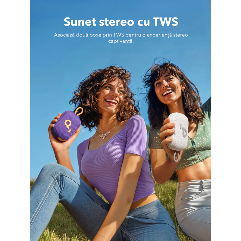 Anker SoundCore Select 4 Go 5 W-os vízálló Bluetooth-hangszóró, lila (A31X10Q1)-3