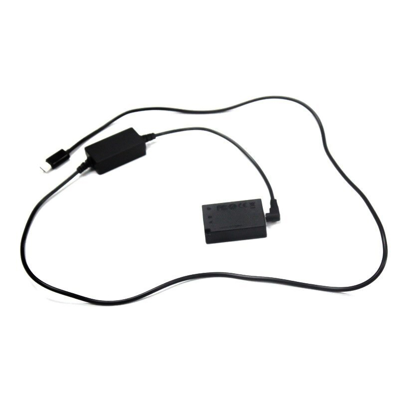 Kit Batteria Fittizia ACK-E17 Con Adattatore PD Per Canon EOS M3, M5, M6, M6 Mark II – Alimentazione Continua Via USB-C E Power Bank