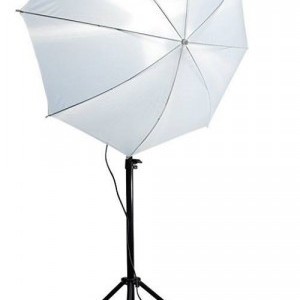 Fehér ernyős fotó stúdió világítás 135W-1